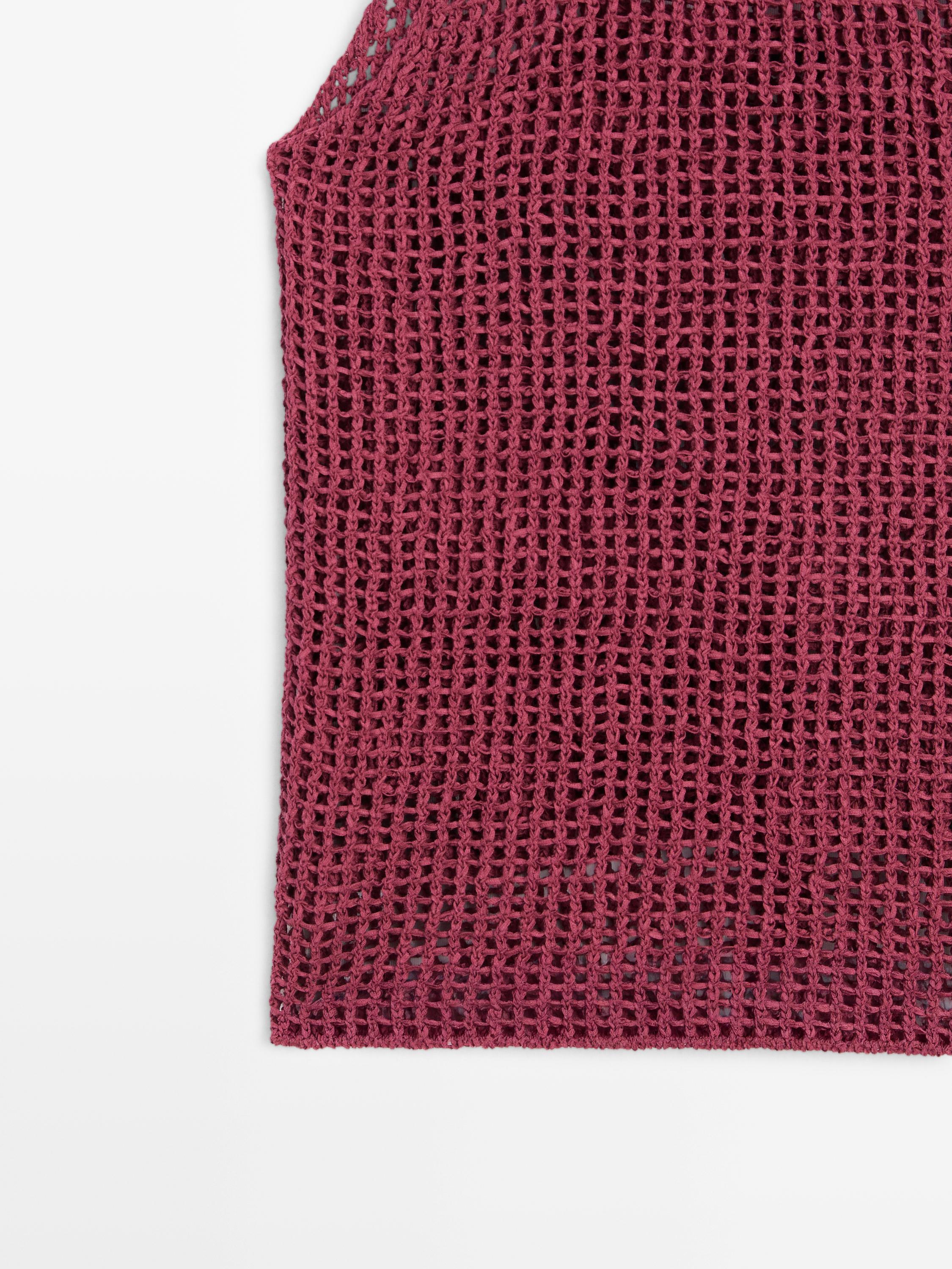 Double crochet knit top